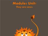 外研版（一年级起点）小学一年级英语下册 Module 5  Unit 1  They are cows.   课件