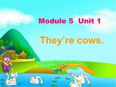 外研版（一年级起点）小学一年级英语下册 Module 5  Unit 1  They are cows.   课件1