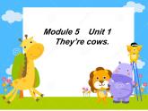 外研版（一年级起点）小学一年级英语下册 Module 5  Unit 1  They are cows.   课件7