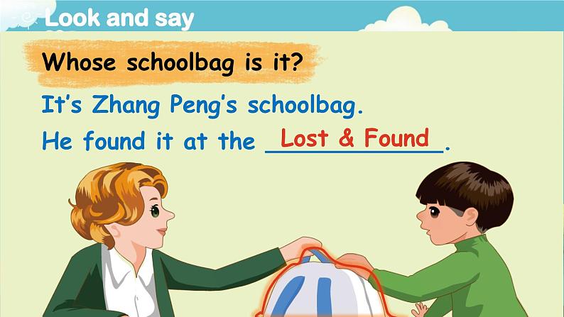 Unit 2 My schoolbag（新课标） 第5课时 B Let's learn& Draw and say  4英上人教[课件]04