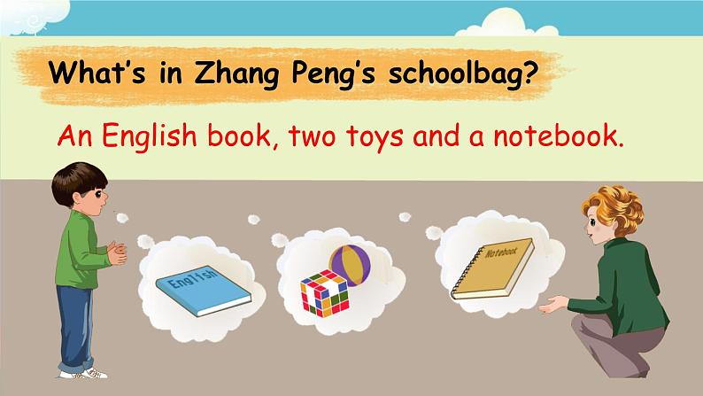 Unit 2 My schoolbag（新课标） 第5课时 B Let's learn& Draw and say  4英上人教[课件]05