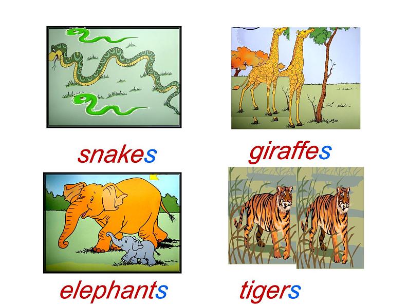 外研版（一年级起点）小学一年级英语下册 Module 6  Unit 1 These snakes are short.  课件4第6页