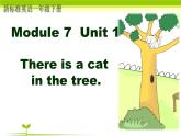 外研版（一年级起点）小学一年级英语下册 Module 7  Unit 1 There is a cat in the tree.   课件1