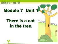 小学英语外研版 (一年级起点)一年级下册unit 1 There is a cat in the tree.说课ppt课件