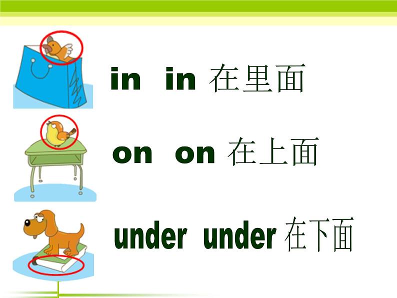 外研版（一年级起点）小学一年级英语下册 Module 7  Unit 1 There is a cat in the tree.   课件102