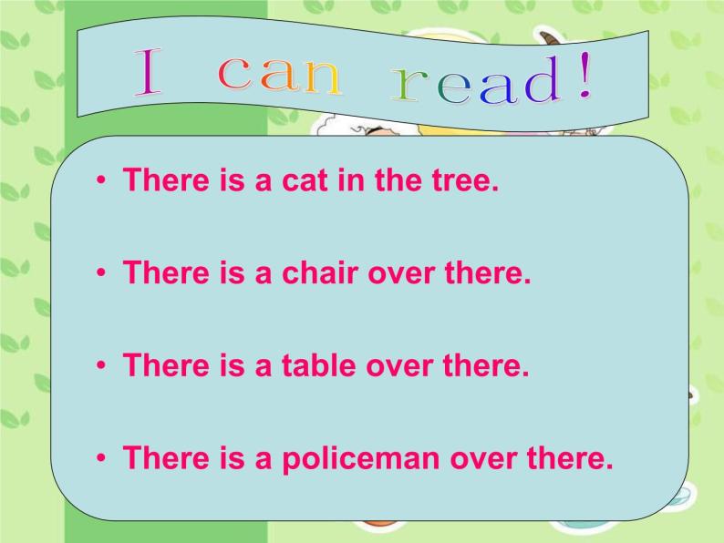 外研版（一年级起点）小学一年级英语下册 Module 7  Unit 1 There is a cat in the tree.   课件304