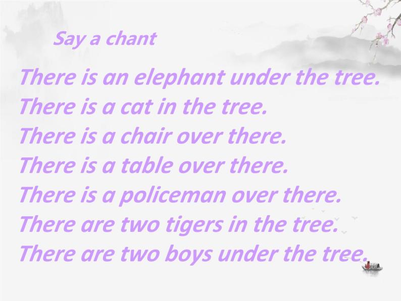 外研版（一年级起点）小学一年级英语下册 Module 7  Unit 1 There is a cat in the tree.   课件807
