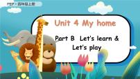 小学英语人教版 (PEP)四年级上册Unit 4 My home Part B背景图ppt课件