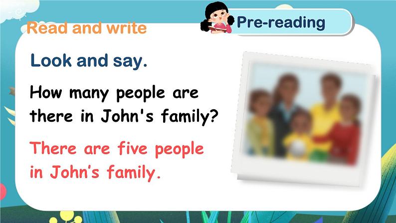 Unit 6 Meet my family!（新课标） 第6课时 B Read and write& Let's check& C Story time  4英上人教[课件]05