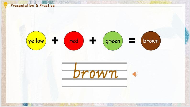 人教PEP版英语三年级上册 Unit 2  Colours B  Let's learn & Let's do 课件05