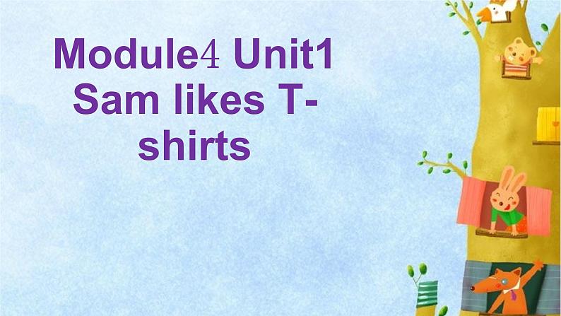 外研版（一年级起点）小学二年级英语上册 Module 4  Unit 1 Sam likes T-shirts.   课件101