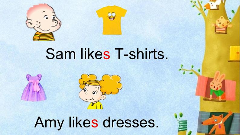 外研版（一年级起点）小学二年级英语上册 Module 4  Unit 1 Sam likes T-shirts.   课件105