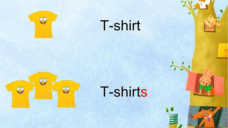 外研版（一年级起点）小学二年级英语上册 Module 4  Unit 1 Sam likes T-shirts.   课件106