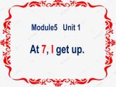 外研版（一年级起点）小学二年级英语上册 Module 5  Unit 1 At7，I get up.   课件1