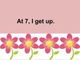 外研版（一年级起点）小学二年级英语上册 Module 5  Unit 1 At7，I get up.   课件4