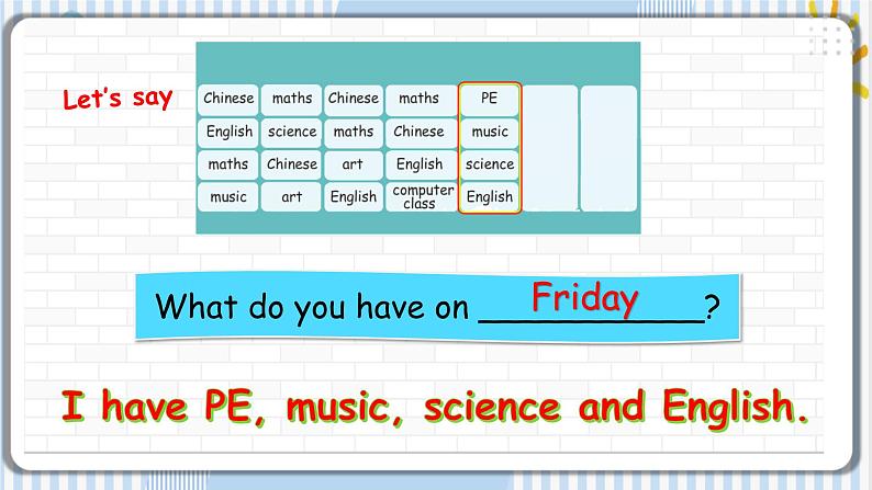 Unit 2 My week PA let 's talk 课件第5页