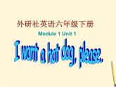 外研版（三起）六下英语：M1U1 I want a hot dog .课件PPT