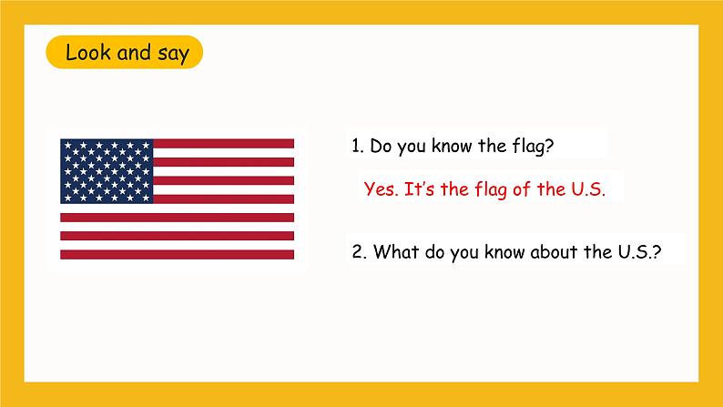 冀教版英语五年级上册Unit 2 Lesson 9 《The U.S.》课件06