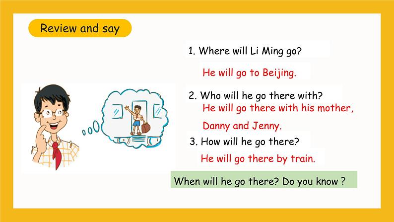 冀教版英语五年级上册Unit 3 Lesson 17 《The Travel Plan》课件04