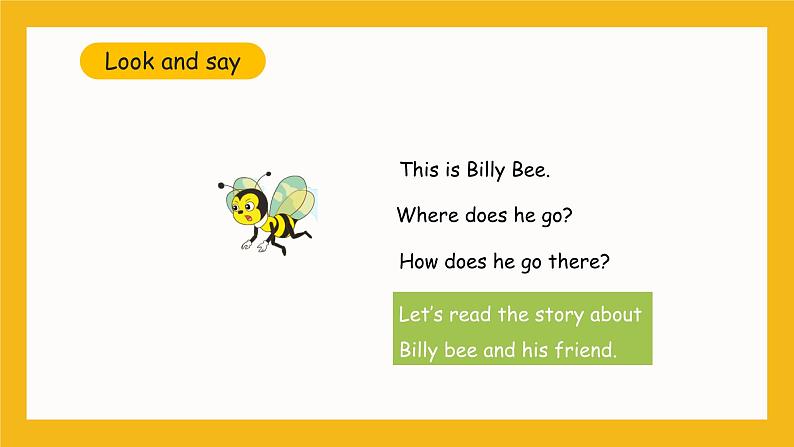 冀教版英语五年级上册Unit 3 Lesson 18 《Billy Bee》课件04