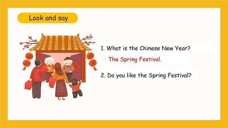 冀教版英语五年级上册Unit 4 Lesson 20 《The Spring Festival Is Coming》课件03