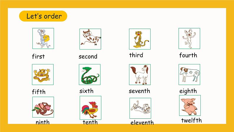 冀教版英语五年级上册Unit 4 Lesson 24 《Year Animal》课件04