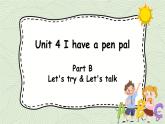 人教版六年级英语上册 Unit 4 Part B 第3课时Let's try & Let's talk 课件