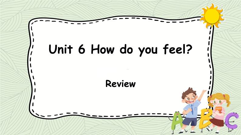 人教版六年级英语上册 Unit 6  Review 第7课时 课件01