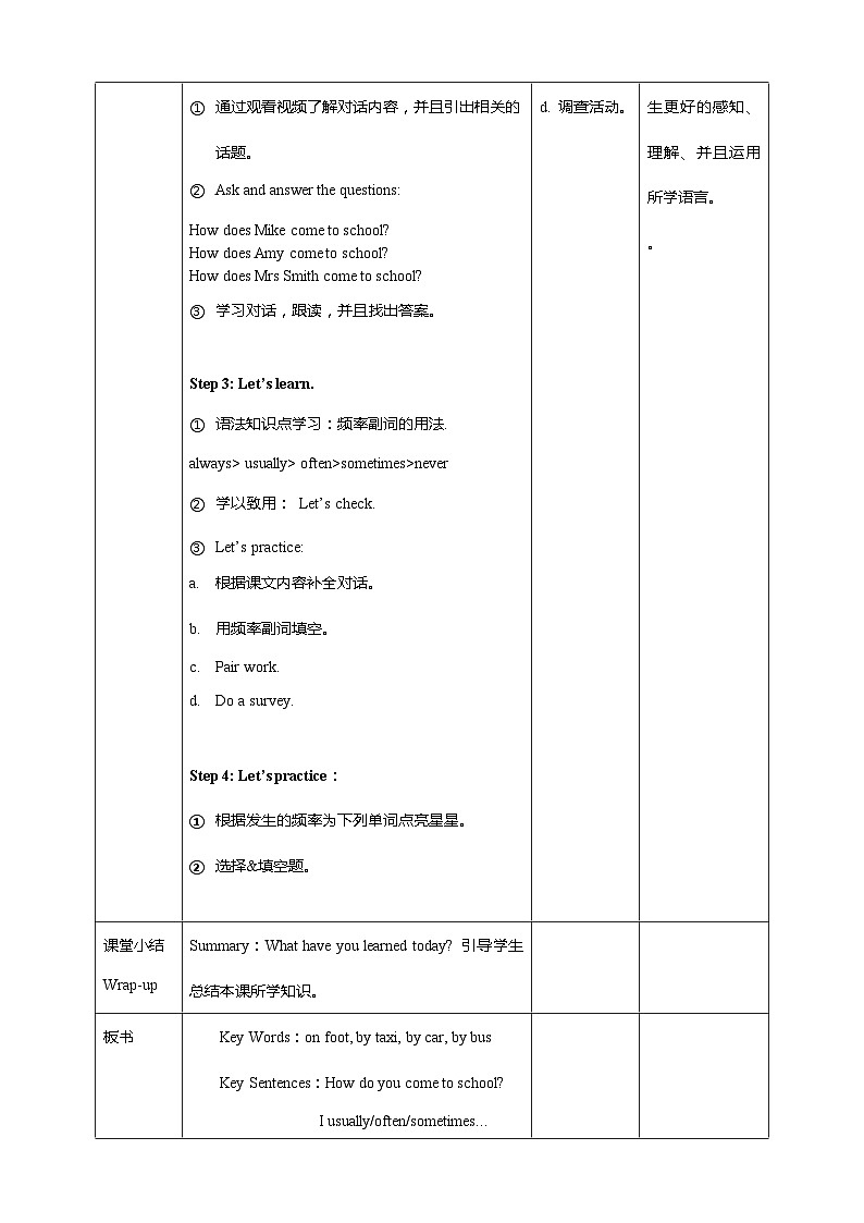 Unit 2 Ways to go to school PA Let's talk 课件+教案+同步练习+音视频素材02