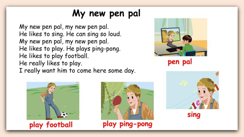 Unit 4 I have a pen pal  PA Let's talk 课件+教案+同步练习+音视频素材03