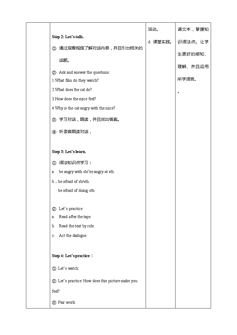 Unit 6 How do you feel PA Let's talk 课件+教案+同步练习+音视频素材02