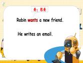 U4 第6课时 B Read and write& Let's check& Let's wrap it up& C Story time  5英上人教[课件+教案]