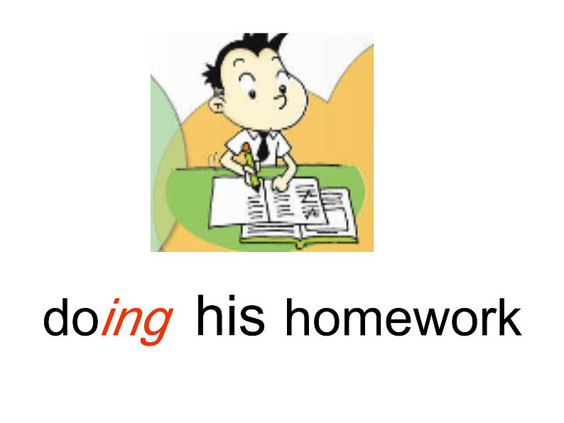 外研版（一年级起点）小学二年级英语下册 Module 3  Unit 1  Sam isn 't tidying his room     课件第3页