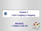 外研版（一年級起點）小學二年級英語下冊 Module 5  Unit 1  Lingling is skipping.    課件6