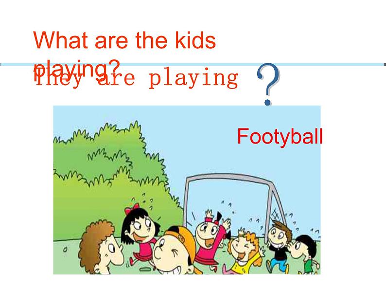 外研版（一年级起点）小学二年级英语下册 Module 5  Unit 2  What are the kids playing.    课件303