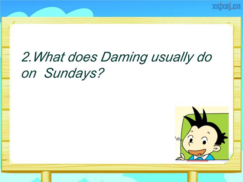 外研版（一年级起点）小学二年级英语下册 Module 6  Unit 1  I usually play basketball.   课件1第3页