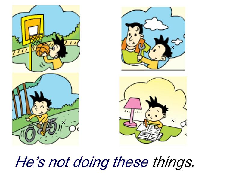 外研版（一年级起点）小学二年级英语下册 Module 6  Unit 1  I usually play basketball.   课件1第6页