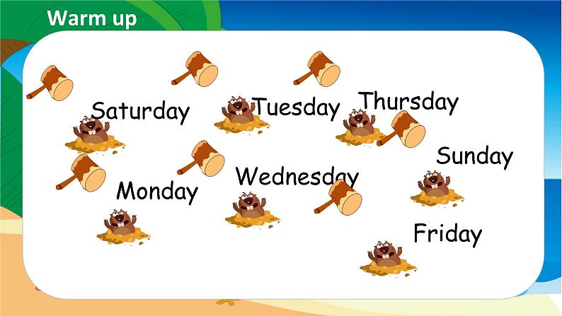 Unit 2 My week（新课标）第4课时 B Let's try & Let's talk  5英上人教[课件]03