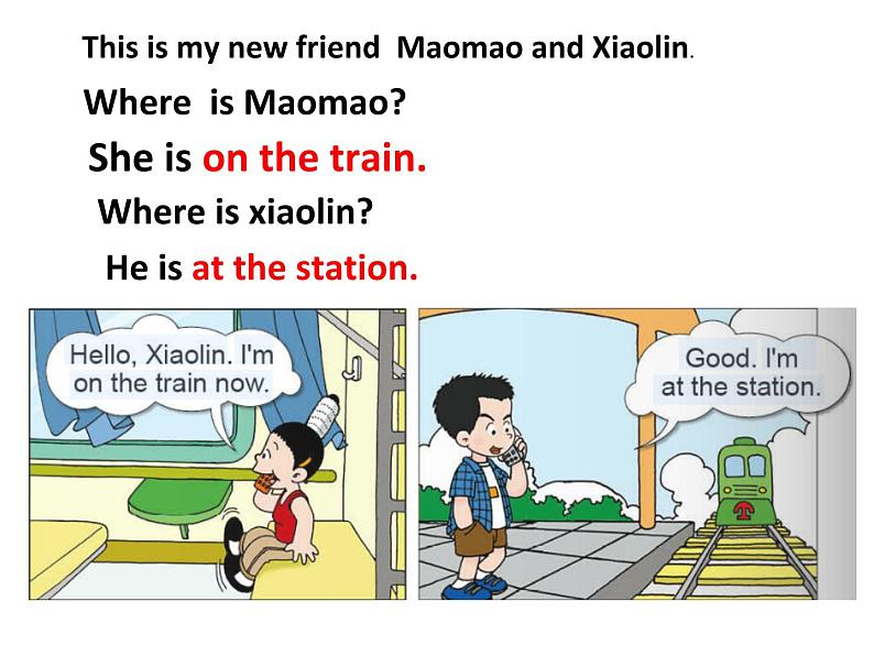 外研版（一年级起点）小学二年级英语下册 Module 8  Unit 1   The train is going up a hill.   课件206