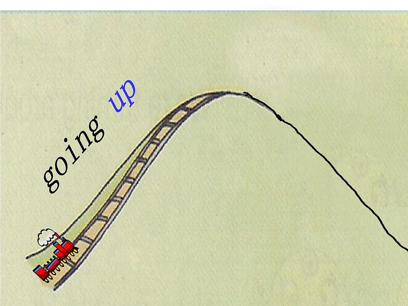 外研版（一年级起点）小学二年级英语下册 Module 8  Unit 1   The train is going up a hill.   课件504