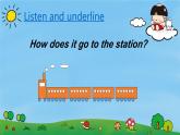 外研版（一年級起點(diǎn)）小學(xué)二年級英語下冊 Module 8  Unit 1   The train is going up a hill.   課件6