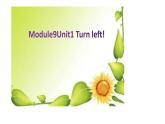 外研版（一年级起点）小学二年级英语下册 Module 9  Unit 1  Turn left!   课件3