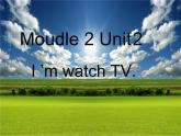 外研版（一年级起点）小学三年级英语上册 Module 2  Unit 2  I ’m watch TV.   课件