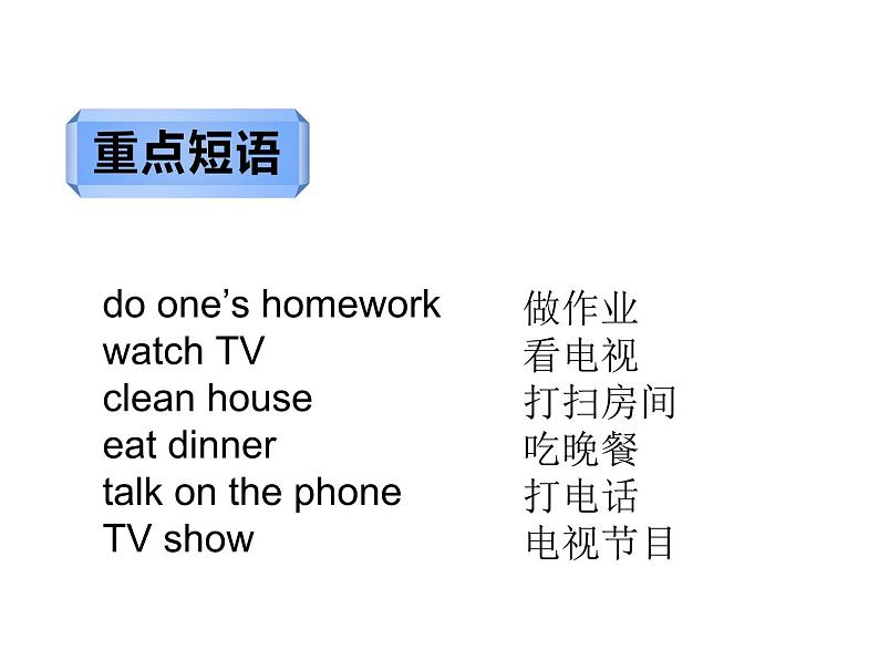 外研版（一年级起点）小学三年级英语上册 Module 2  Unit 2  I ’m watch TV.   课件1第3页