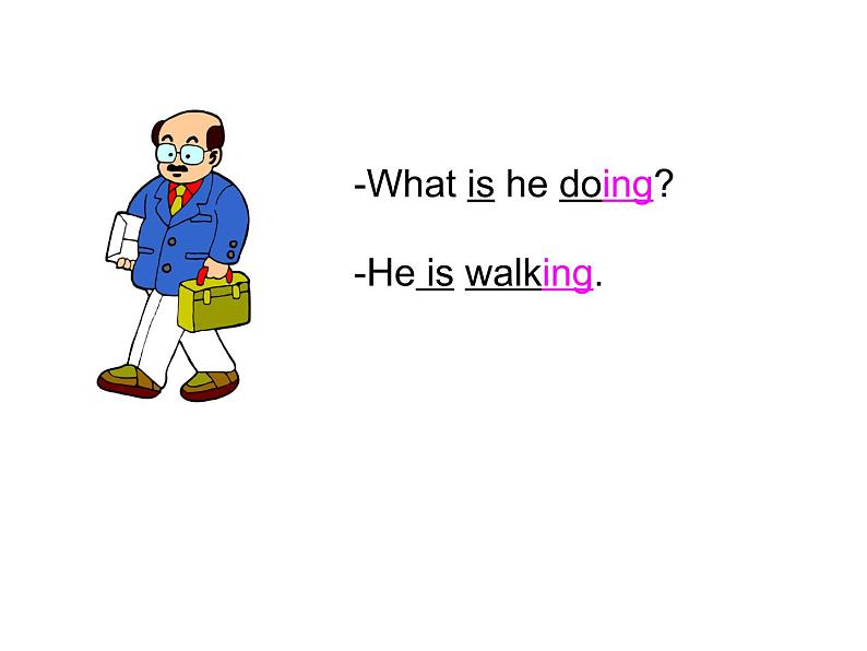 外研版（一年级起点）小学三年级英语上册 Module 2  Unit 2  I ’m watch TV.   课件1第6页