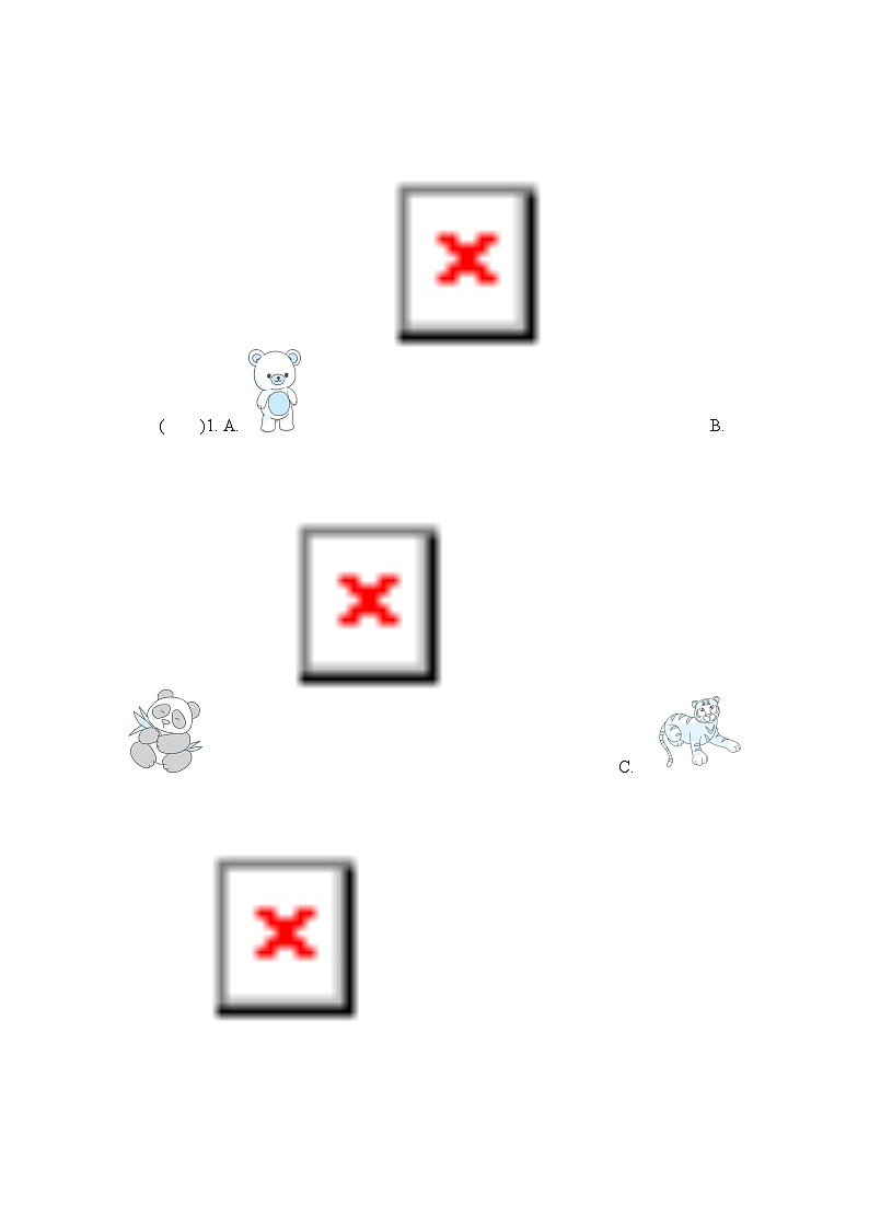 Recycle 2 综合测试卷（试题）人教PEP版英语三年级上册02