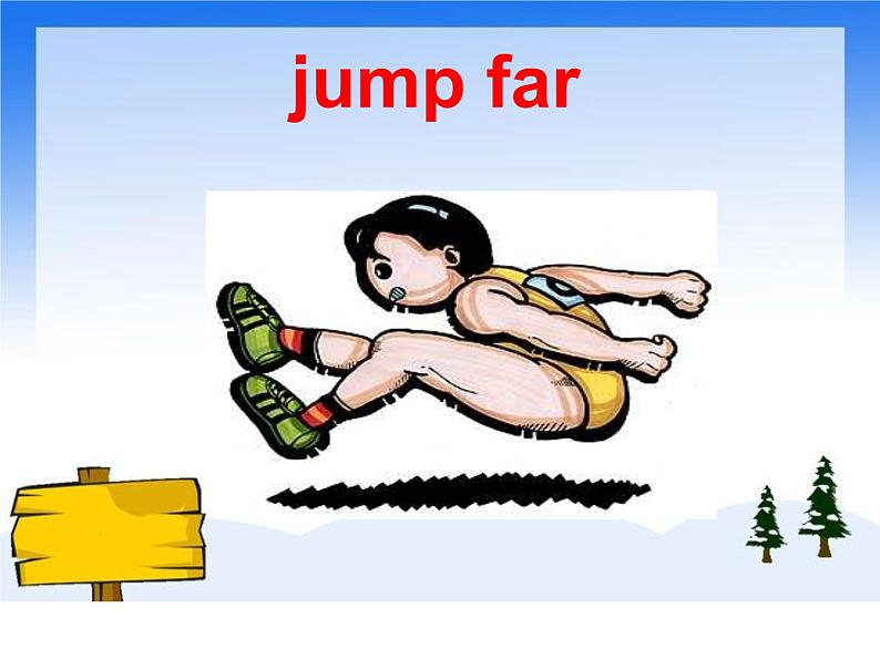 外研版（一年级起点）小学三年级英语上册 Module 4 Unit 1 I can jump far.  课件6第4页