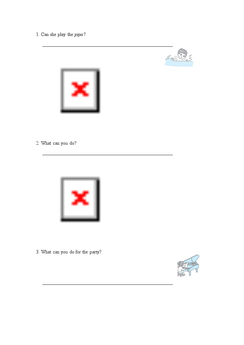 Unit 4 What can you do？ 单元重点词汇 短语 句型 语法梳理卷（试题）人教PEP版英语五年级上册第3页