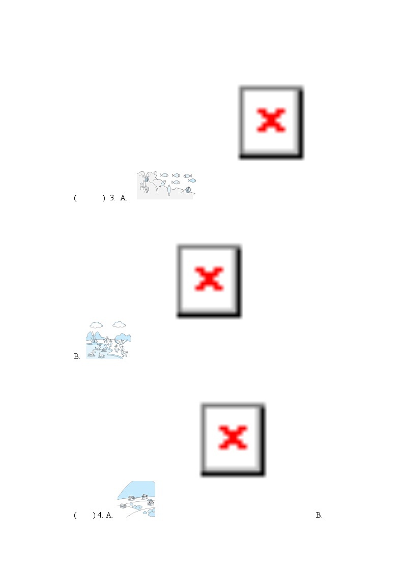 Unit 6 In a nature park 综合测试卷（试题）人教PEP版英语五年级上册03