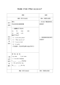 外研版 (一年级起点)三年级上册Unit 2 What can you see?学案及答案